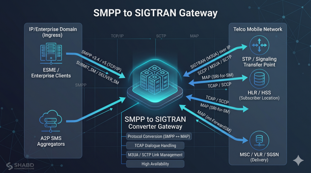 Smpp2Ss7Gw SMPP to SIGTRAN Gateway
